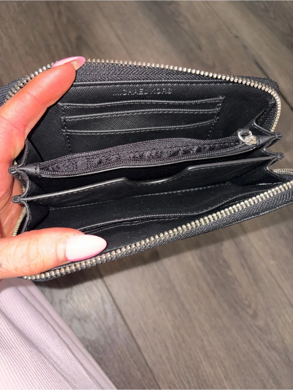 Michael Kors black pebbled